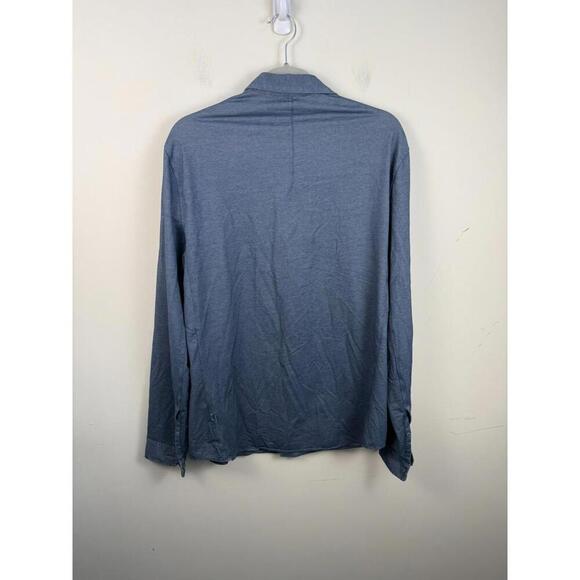 Lululemon Shirt XL Blue Commission Button Up Dress Long Sleeve Stretch - Picture 2 of 5